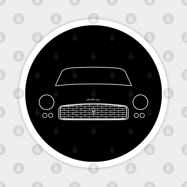 Triumph Italia 2000 Coupé classic car outline graphic (white) Magnet by soitwouldseem